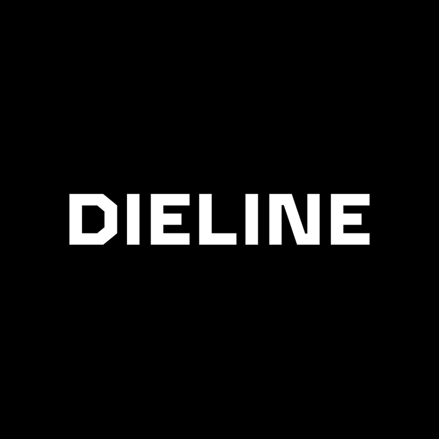 Dieline logo on black background